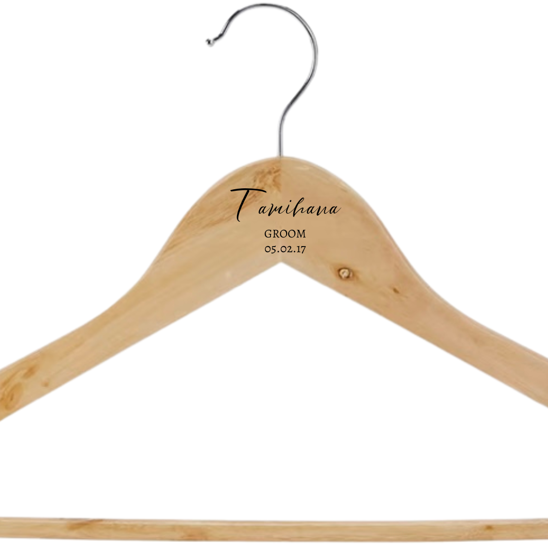 Wedding Personalised Dress/Suit hangers The Dreaming Robin